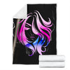 Hair Watercolor Premium Blanket