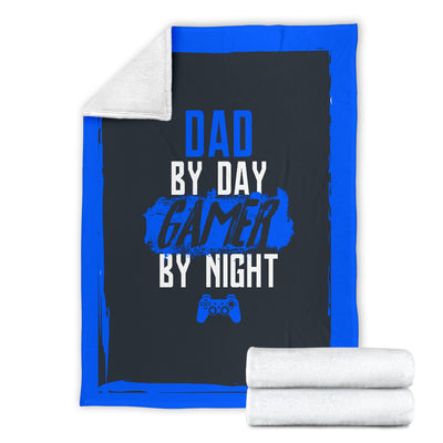 Dad By Day Gamer By Night PS Premium Blanket