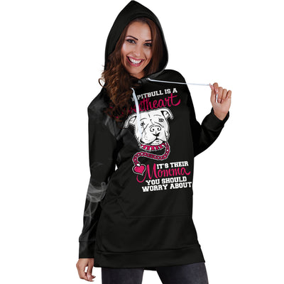 Sweetheart Pitbull Hoodie Dress