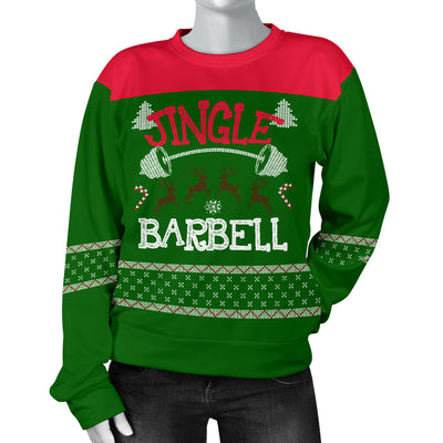 Jingle Barbell Women's Ugly Xmas Sweater