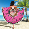 Donut Bulldog Beach Blanket - bulldog bestseller