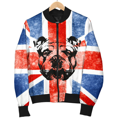 English Bulldog Women's Bomber Jacket