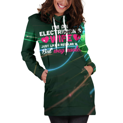 Cool Electrician's Wife Hoodie Dress