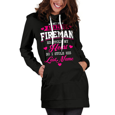 Amazing Fireman Hoodie Dress