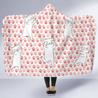 Dancing Kitties Hooded Blanket