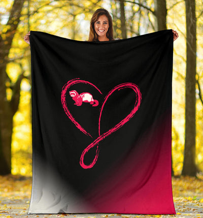 Love Infinity Ferret Premium Blanket