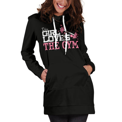 This Girl Loves The Gym Hoodie Dress