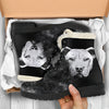 Love A Pit Womens Faux Fur Leather Boots