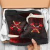 Firefighter Girl Faux Fur Leather Boots