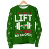 Lifting's My Favorite Women's Ugly Xmas Sweater