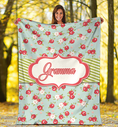 Gramma Floral Premium Blanket