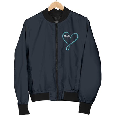 Love Infinity Barbell Women's Bomber Jacket