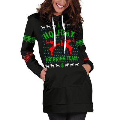 Holiday Drinking Team Hoodie Dress