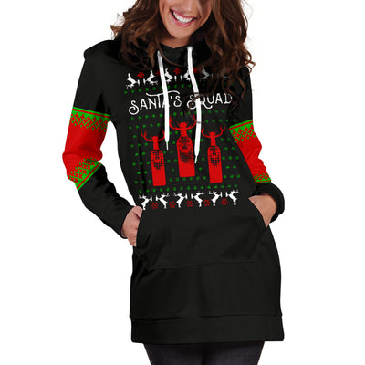 Santa's Squad Hoodie Dress