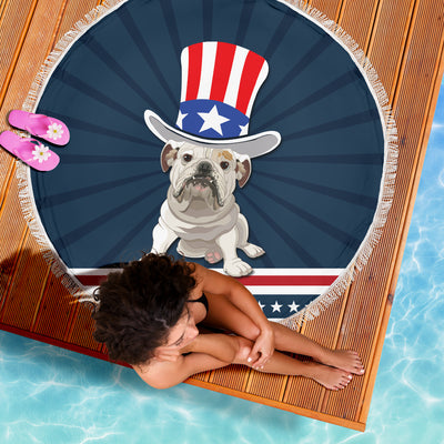 American Bulldog Beach Blanket