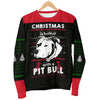 Better With A Pit Bull Men's Ugly Xmas Sweater