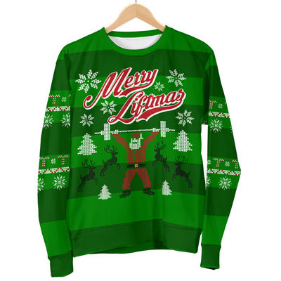 Vintage Merry Liftmas Men's Ugly Xmas Sweater
