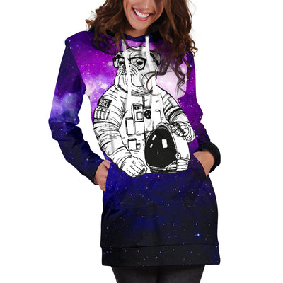 Space Bull Hoodie Dress