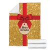 Gold Christmas Present Premium Blanket