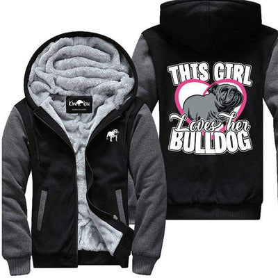 This Girl Loves Her Bulldog - Jacket - KiwiLou