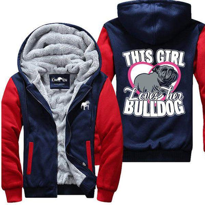 This Girl Loves Her Bulldog - Jacket - KiwiLou