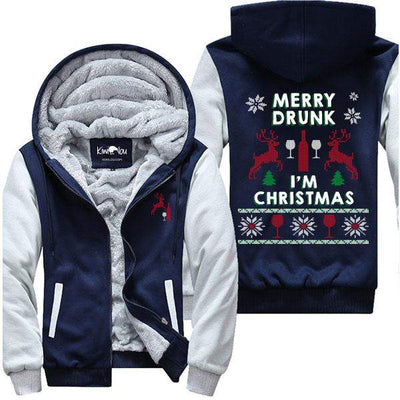Merry Drunk I Am Christmas - Wine Jacket