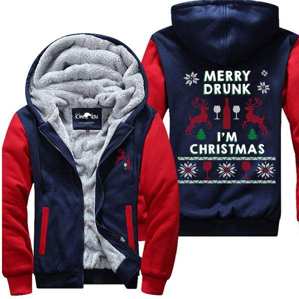 Merry Drunk I Am Christmas - Wine Jacket