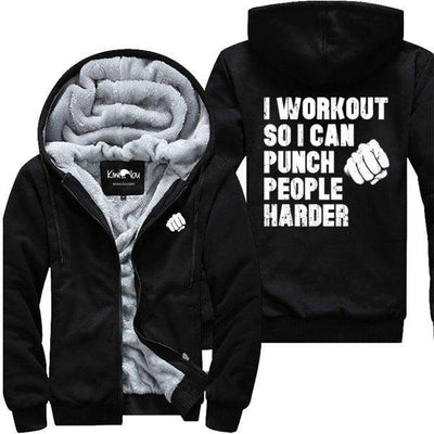 I Workout So I Can Punch People Harder - Jacket