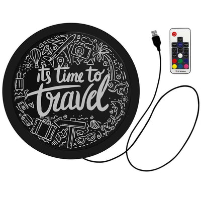 It's Time To Travel Color Changing Wall Light