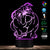 Custom English Bulldog 3D LED Night Light