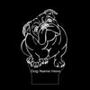 Custom English Bulldog 3D LED Night Light