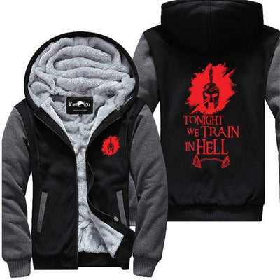 Tonight We Train In Hell (Spartan Barbell) - Gym Jacket