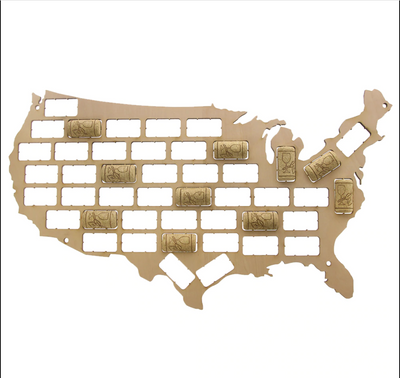 USA Wine Cork Map - wine bestseller