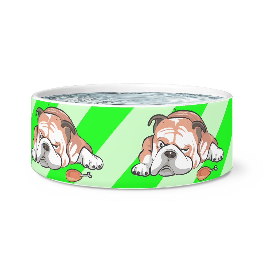 Hungry Bulldog Dog Bowl